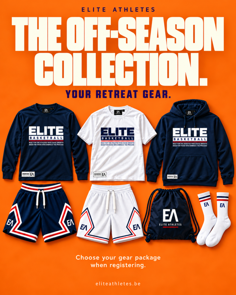 Off-season collectie met basketbalgear